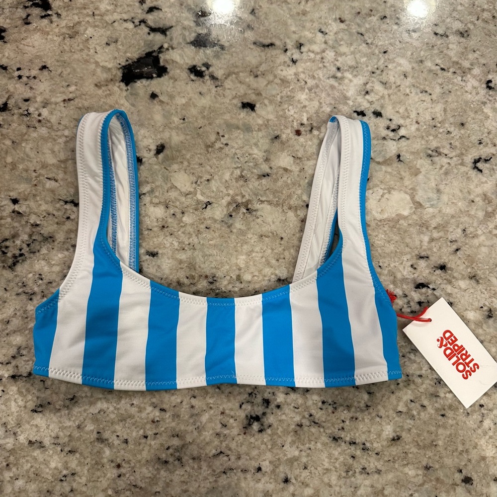 Solid and stripped Elle top- 1 inch stripe
